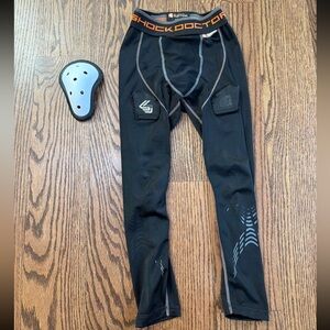 Youth small shock doctor hockey Velcro pants